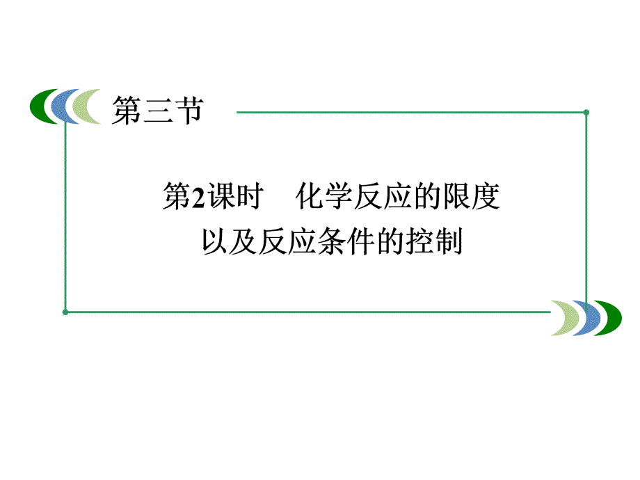 2017四川省成都经济技术开发区实验中学高一化学课件：2-3-2《化学反应的限度以及反应条件的控制》_第3页