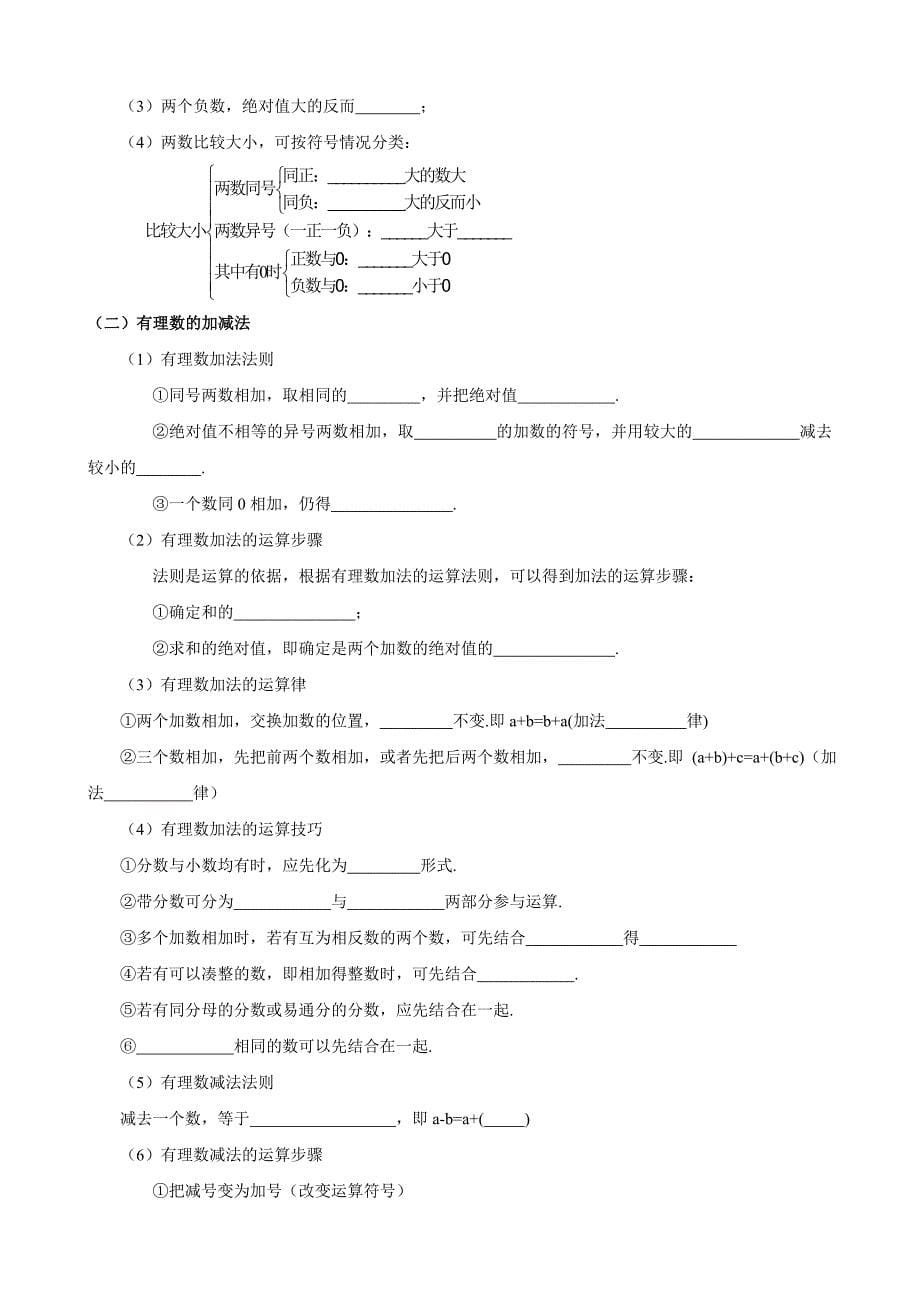 有理数知识总结及经典例题_第5页