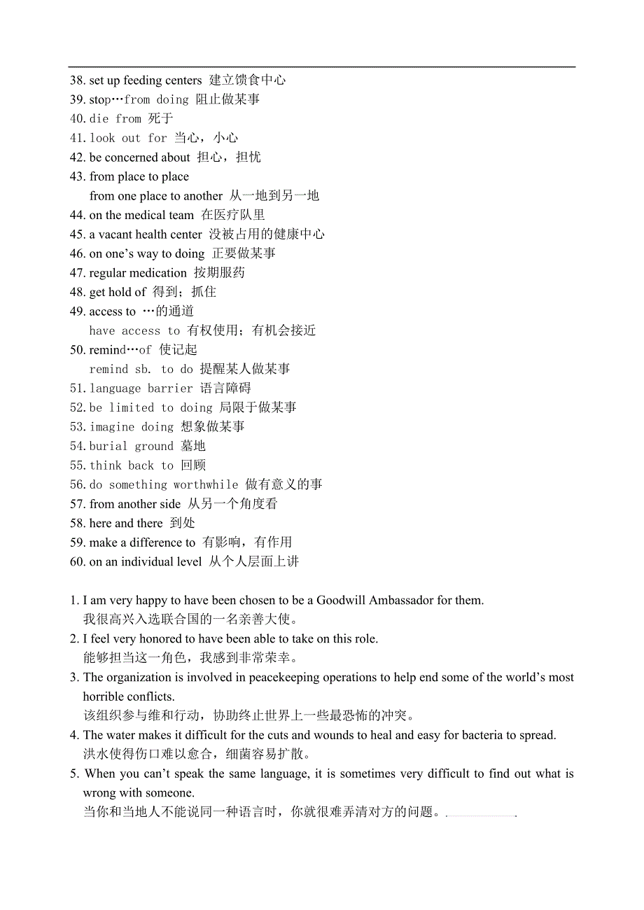 江苏省某市重点中学高二英语导学案：m6u4必背短语和句子（牛津译林版）_第2页