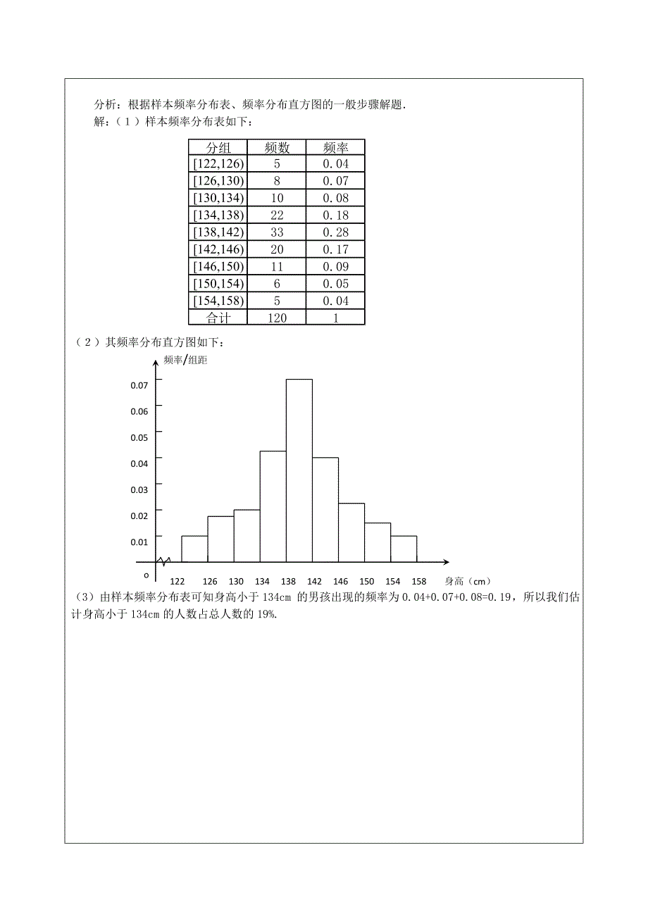 【成才之路】数学人教b版必修3教案：2.2.1用样本的频率分布估计总体分布word版含答案_第3页