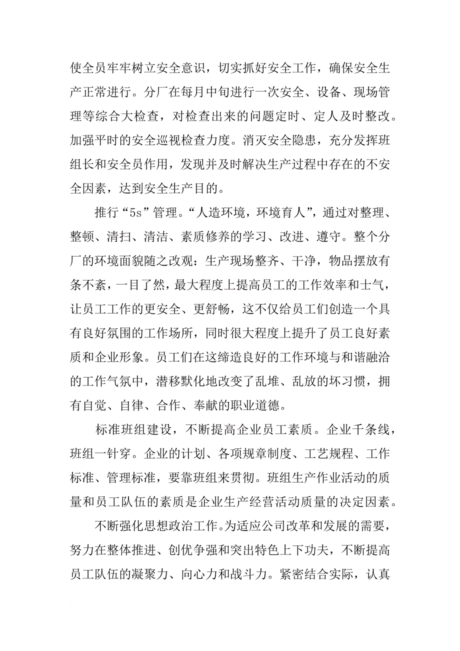 厂领导个人述职报告_第2页