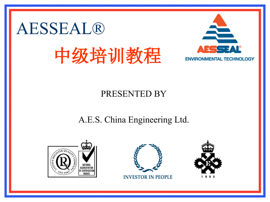 aesseal中级培训教程_第1页