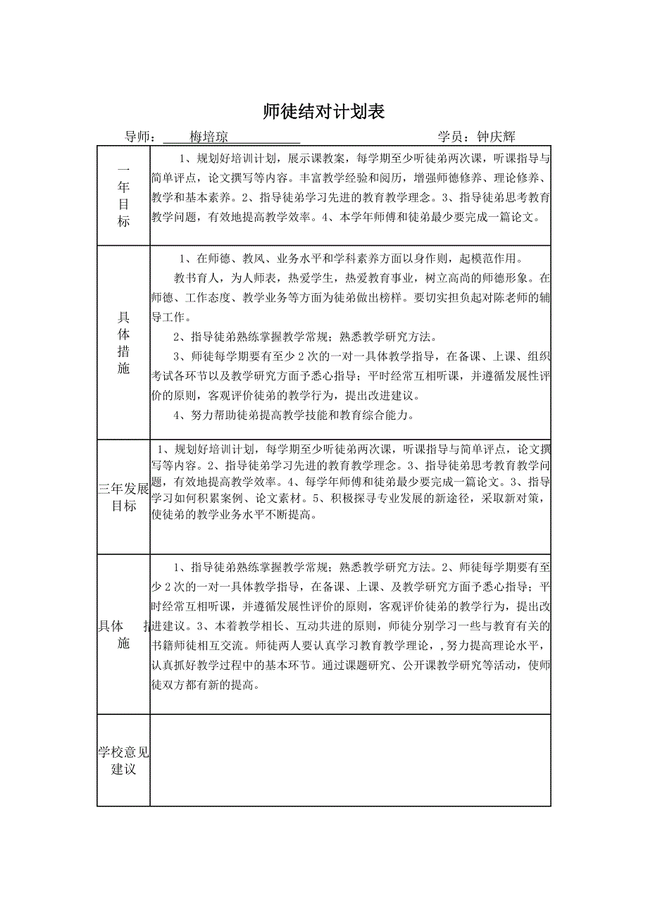 “传帮带”登记表(开展工作用)_第2页