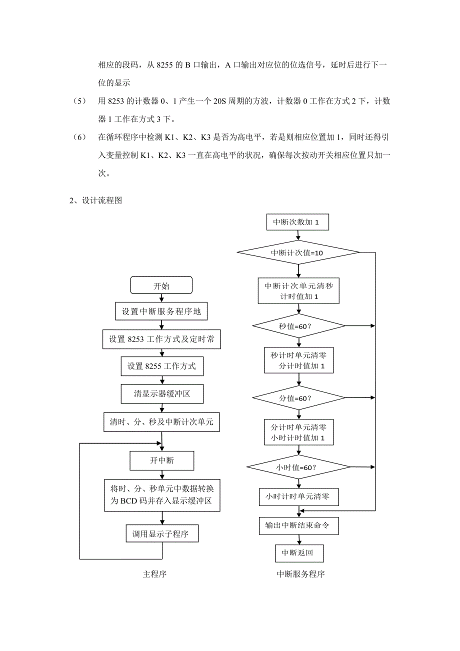 微机原理及应用课程设计_电子钟设计_第4页