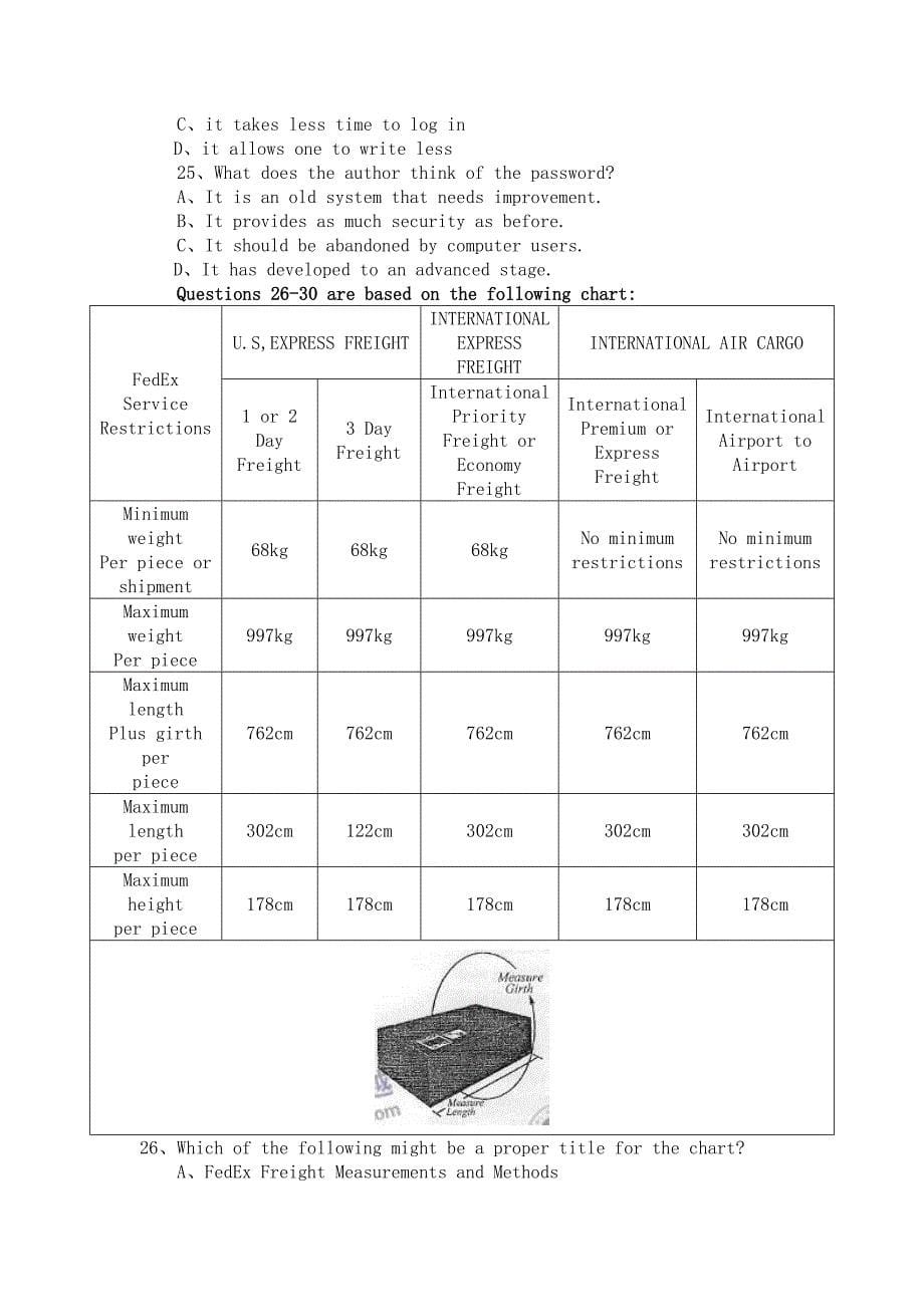 GCT英语考试真题及解析全_第5页