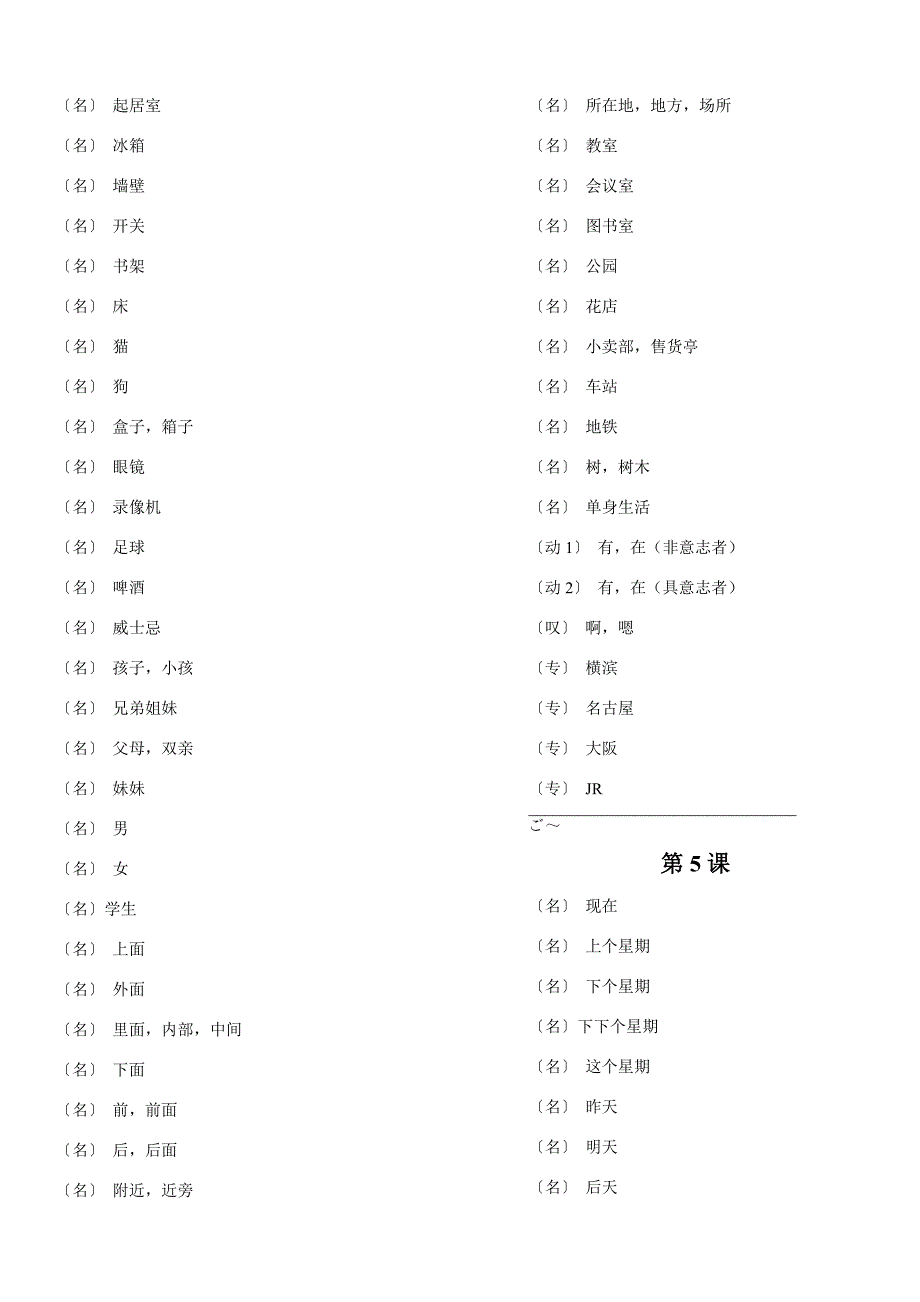 【默写版】新版标准日本语单词表_第4页