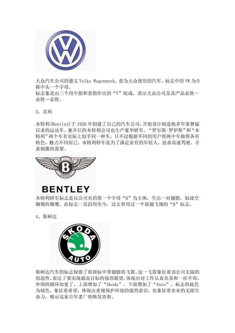 著名汽车品牌标志来历介绍_第5页