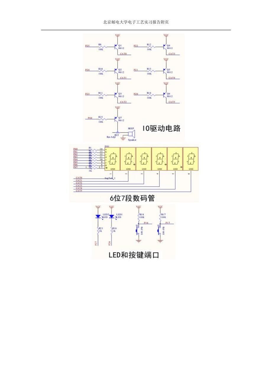 北京邮电大学 智能车 电子工艺实习 实验报告_第5页