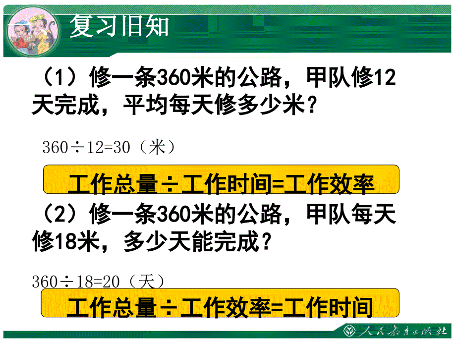 人教版六年级数学上册工程问题课件_第2页