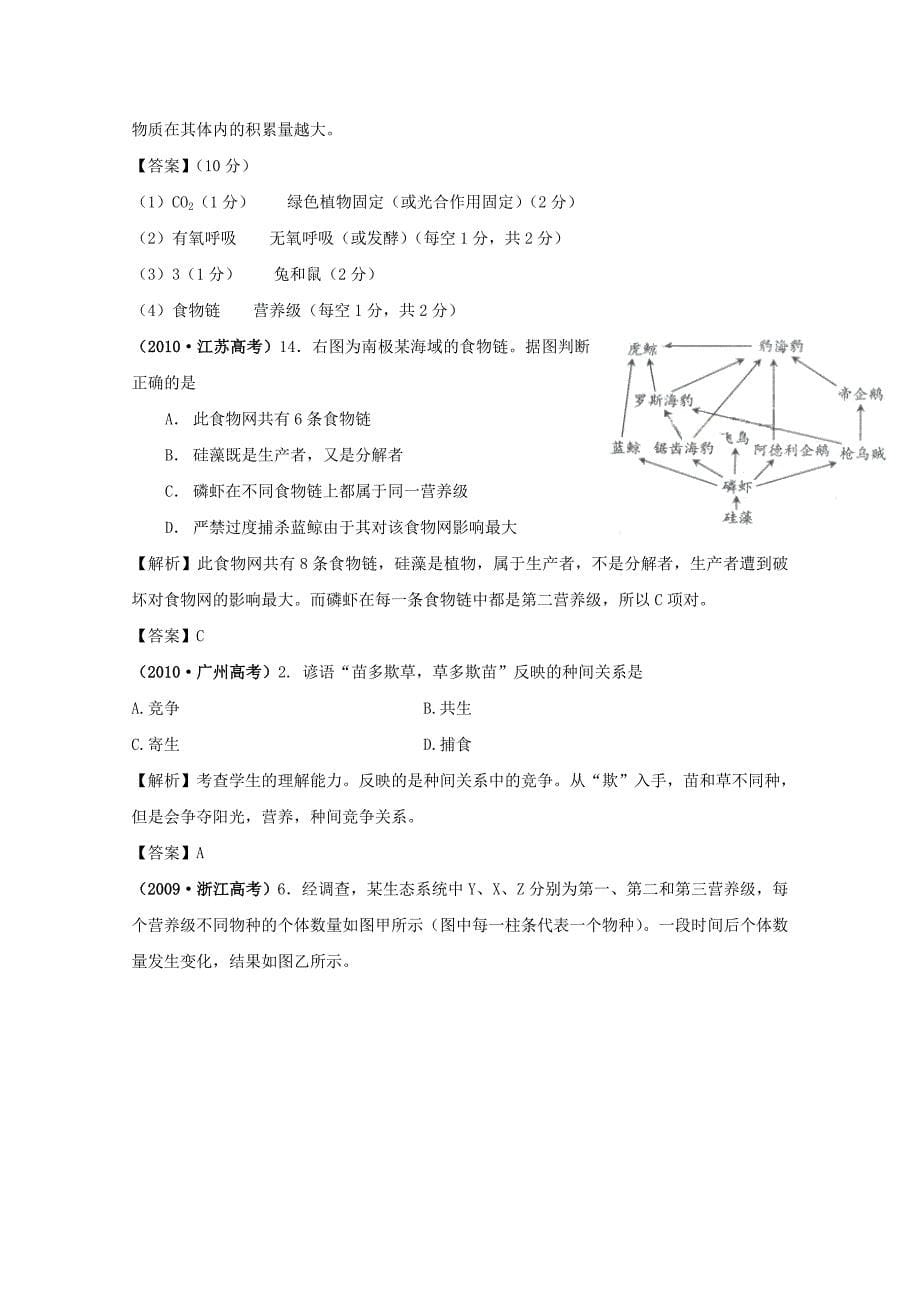 生物一轮精品复习学案：5.1 生态系统的结构（必修3）_第5页