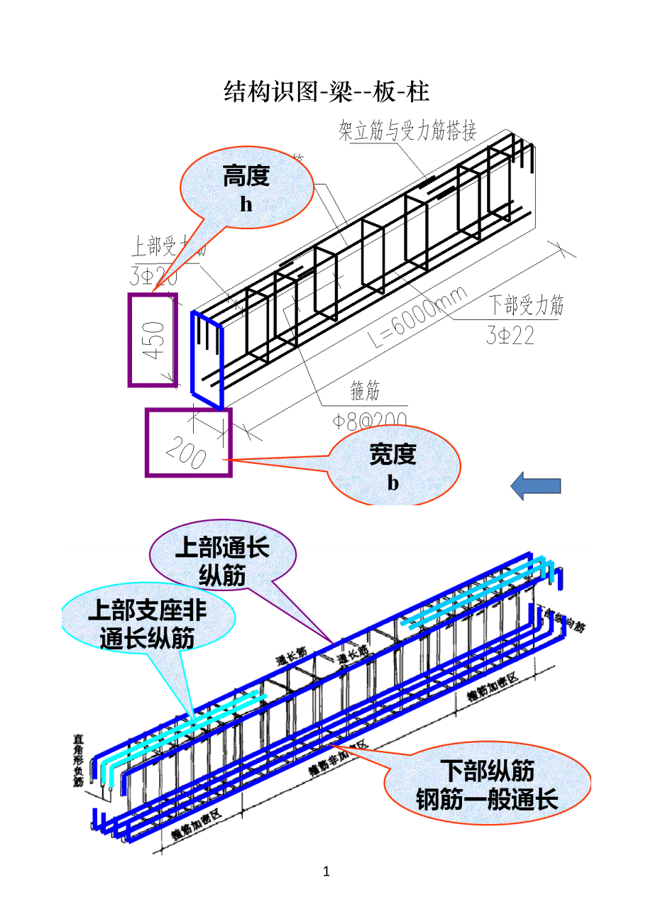 钢筋结构识图之钢筋三维立体识图(梁、柱)_第1页