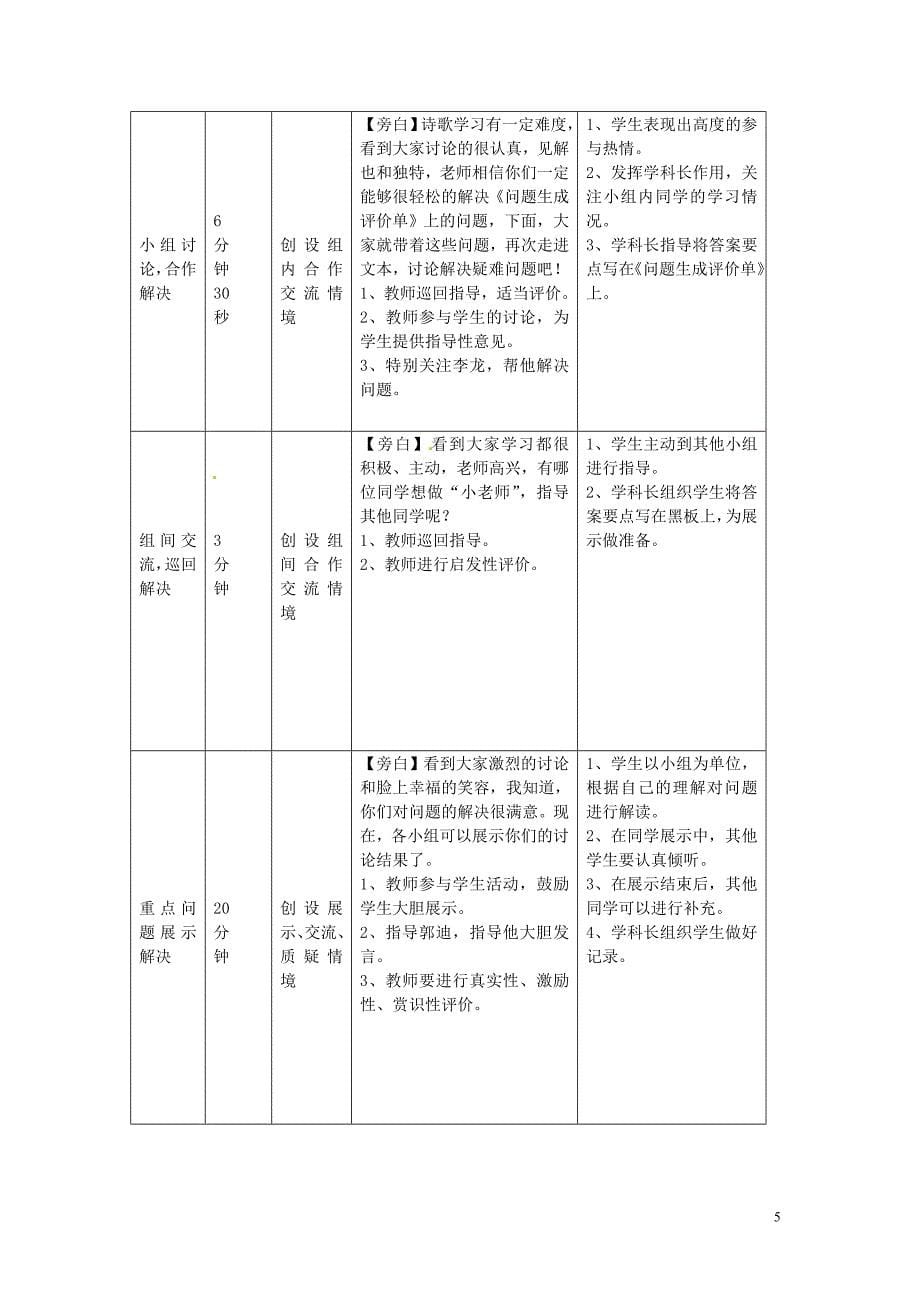 陇县东风中学七年级语文下册 7 最后一课“一案三单”导学单（无答案） 新人教版_第5页