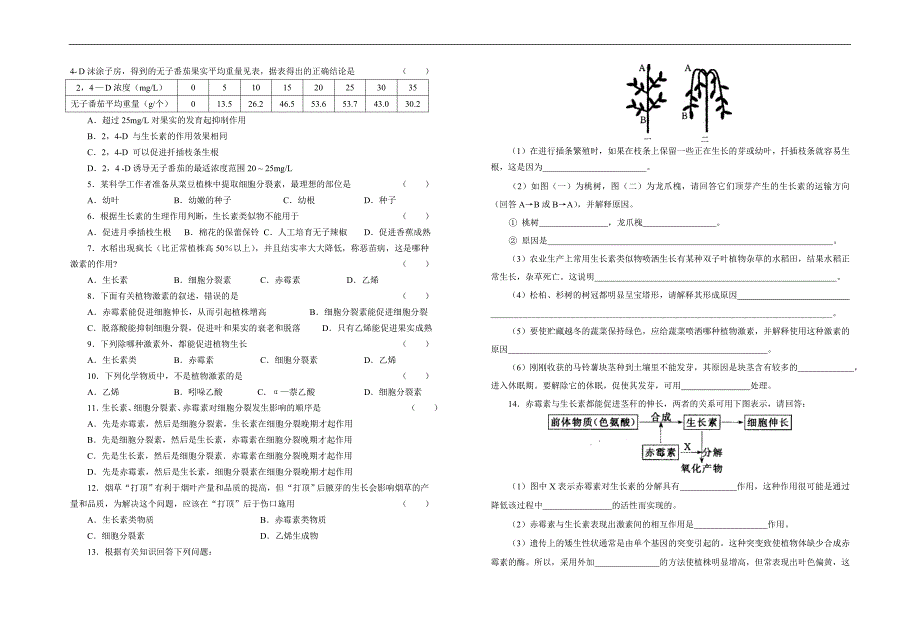 高二生物必修3导学指引10_第2页