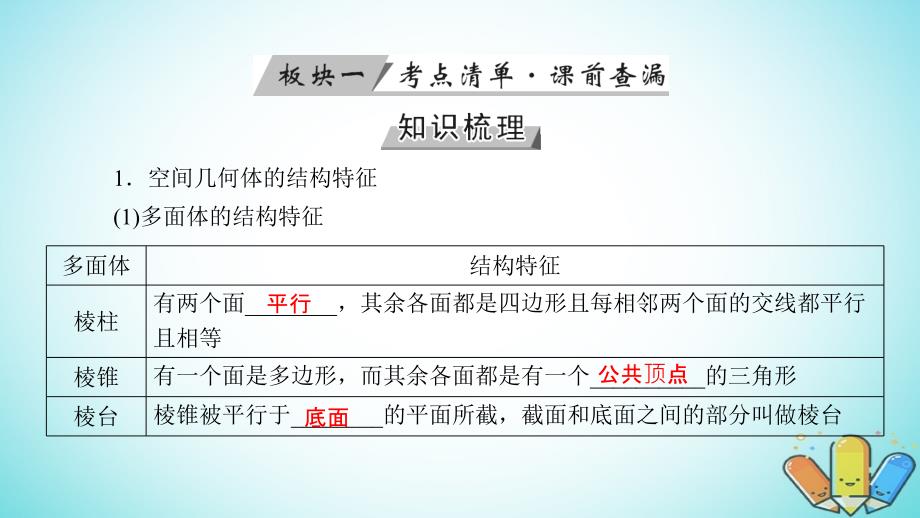 （全国通用版）2019版高考数学大一轮复习 第七章 立体几何 第37讲 空间几何体的三视图、直观图、表面积和体积优选课件_第4页