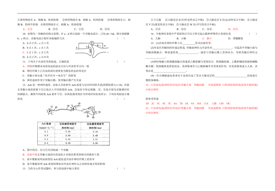 高二生物必修3导学指引4_第4页