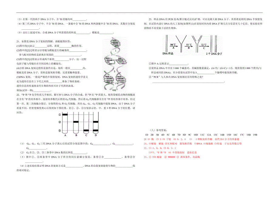 高一生物必修2导学指引8_第3页