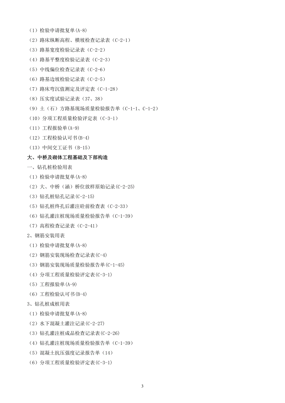 公路工程竣工资料填报规定_第3页