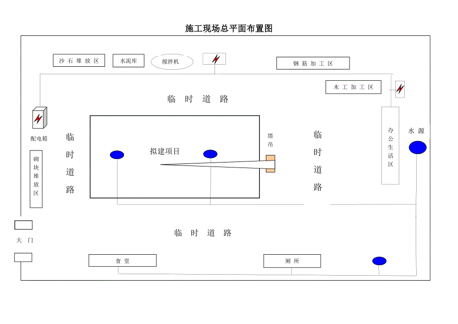 某工程施工现场总平面布置图_第2页