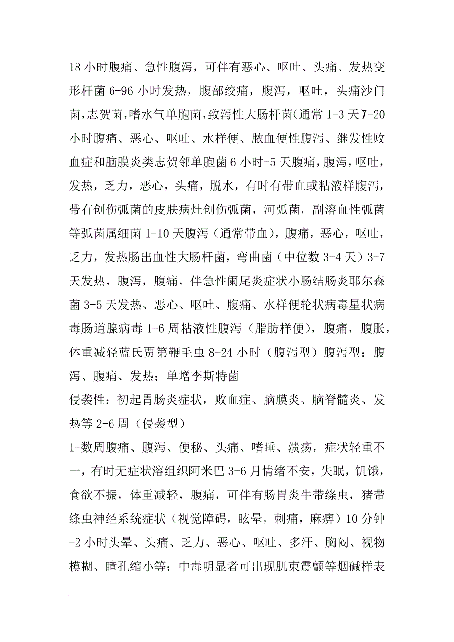 常见的食物中毒症状及致病因子汇总_第2页