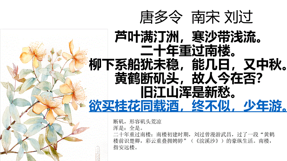 唐多令·芦叶满汀洲_第1页
