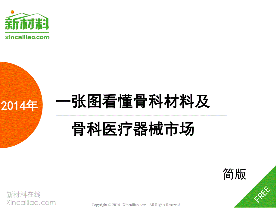 一张图看懂骨科材料及医疗器械市场(新材料在线微信公众_第1页