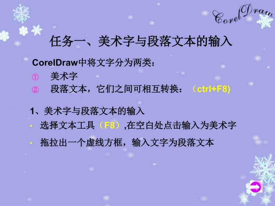 coreldraw课件第十五讲___文字对象_第2页