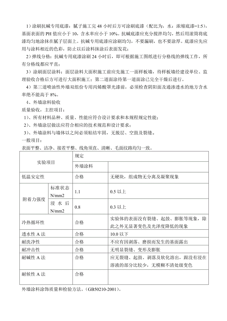 丙烯酸外墙涂料施工方案_第2页