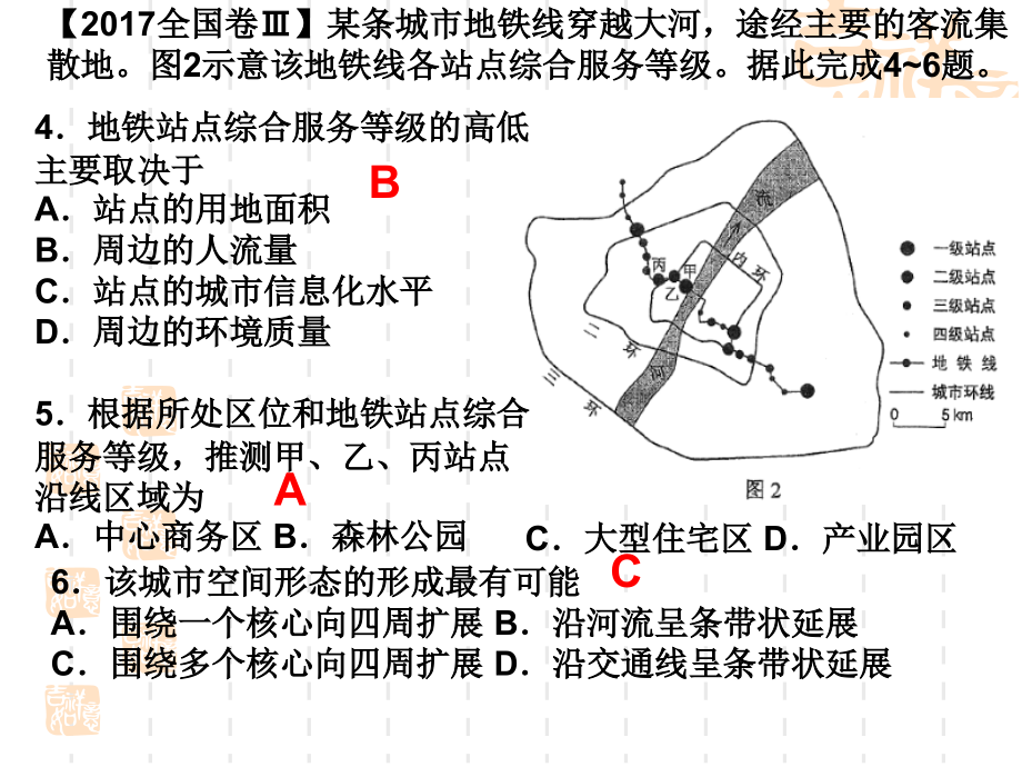 2018届高三一轮复习城市功能分区_第2页