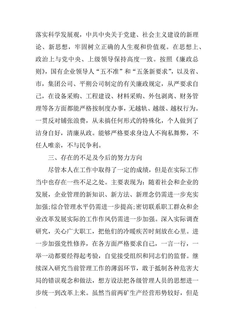 xx上半年公司副总述职述廉报告_第5页