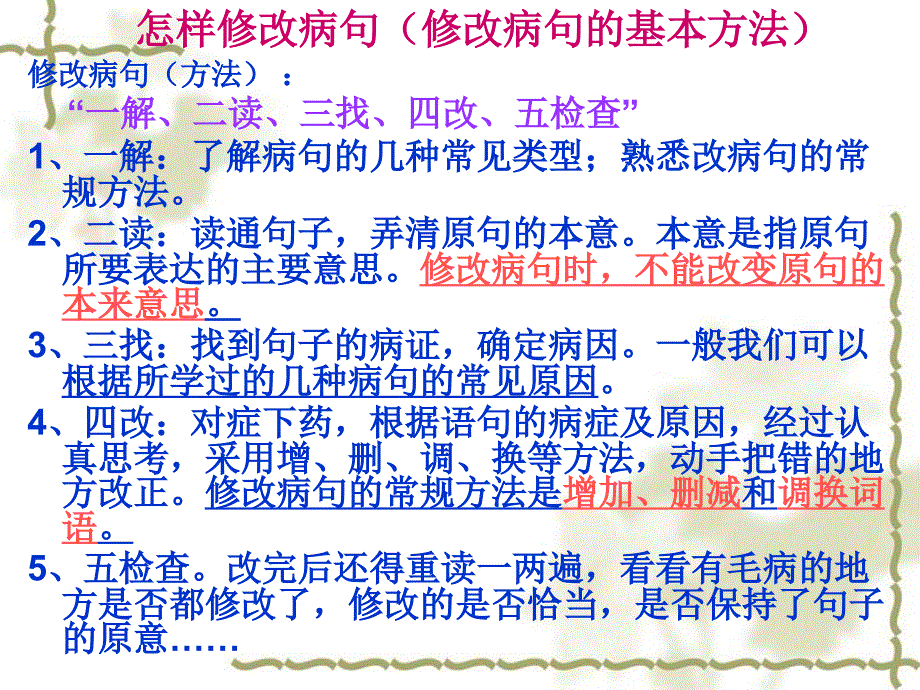 中考病句修改指导及练习_第3页