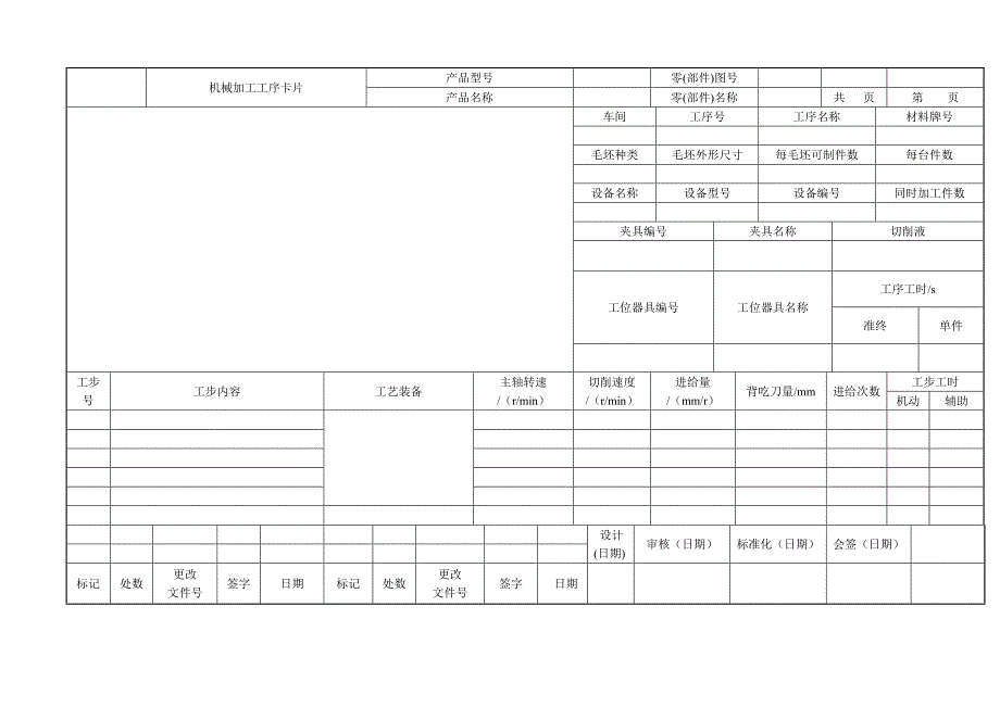 机械制造技术基础课程设计_工艺过程卡片和加工工序卡片2_第3页