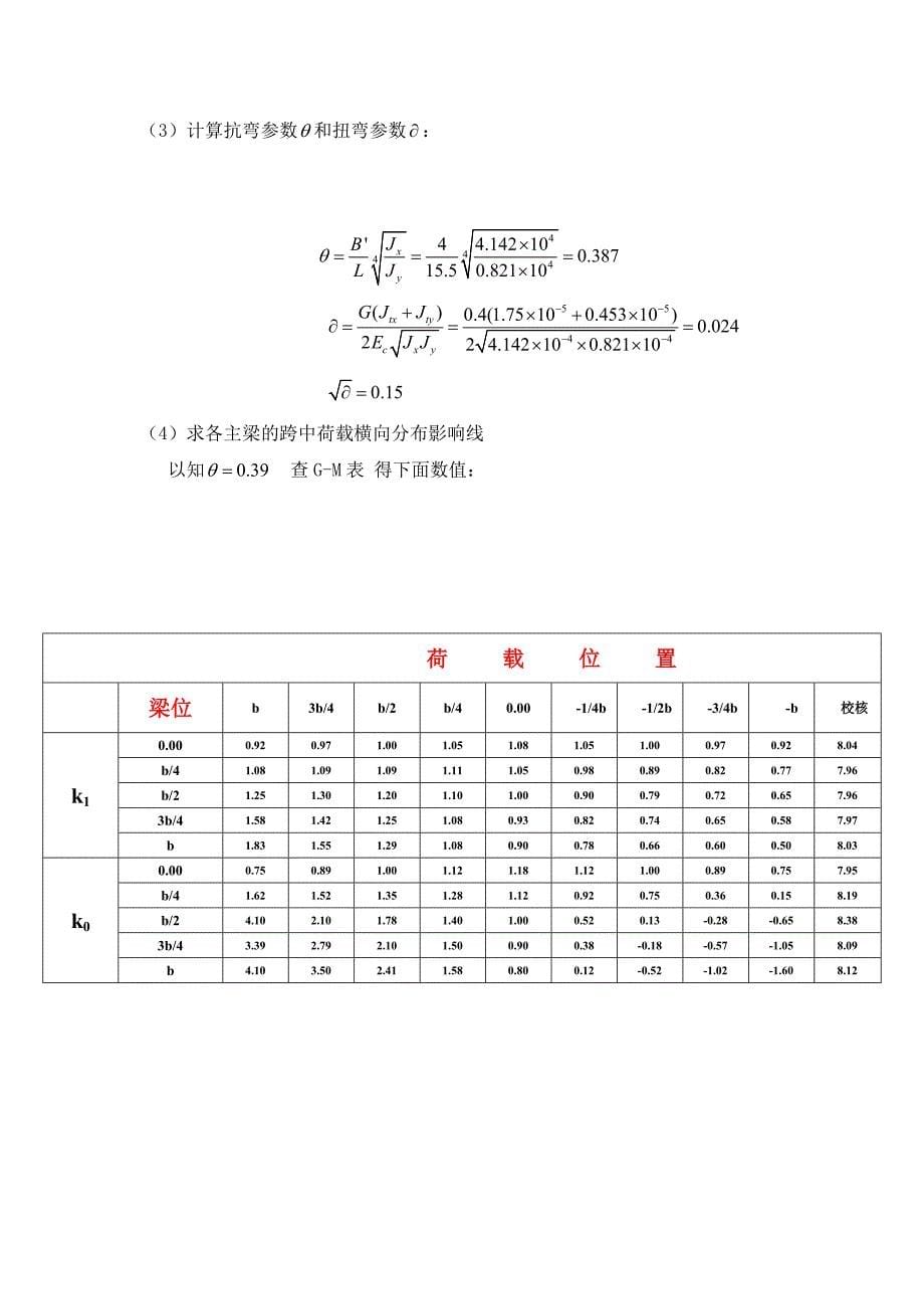 桥梁工程课程设计--16m钢筋溷凝土简支T梁设计_第5页