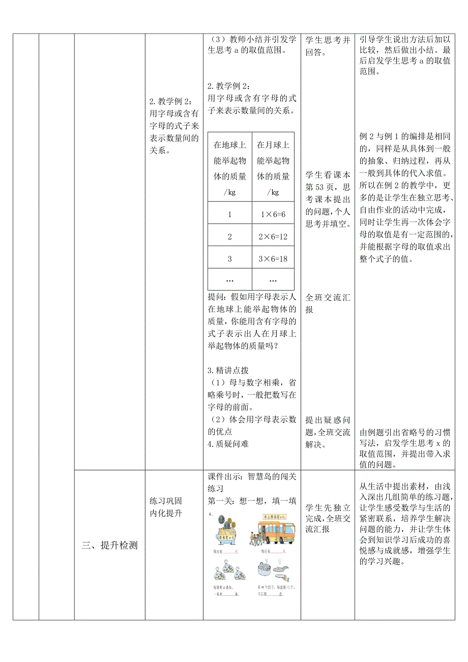 新人教版小学数学五年级上册第五单元《简易方程》单元备课_第4页