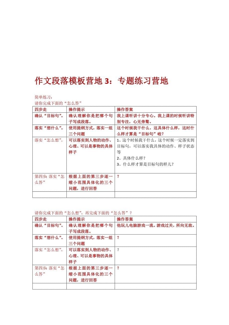 初中作文构思入门模板_第5页