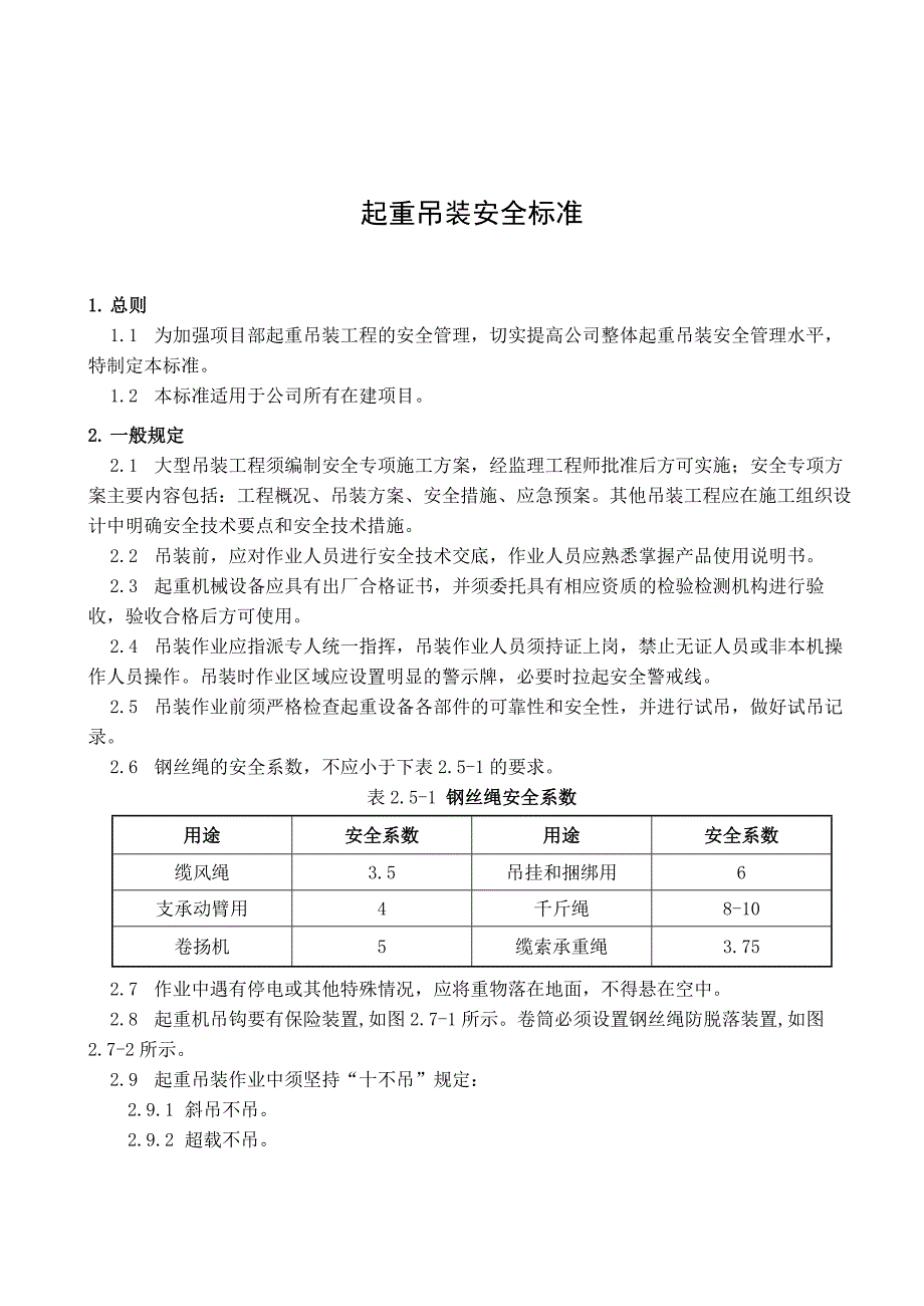 起重吊装安全标准_第1页