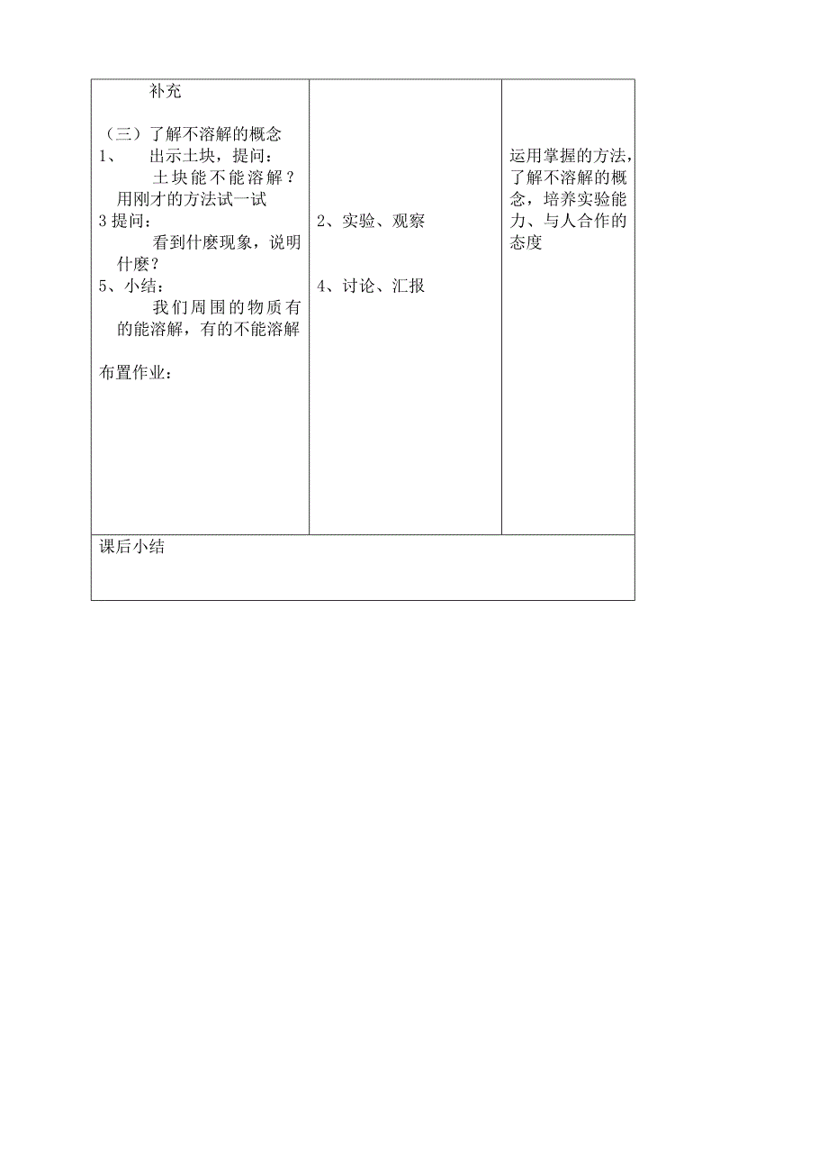 水能溶解一些物质小学科学教案_第3页