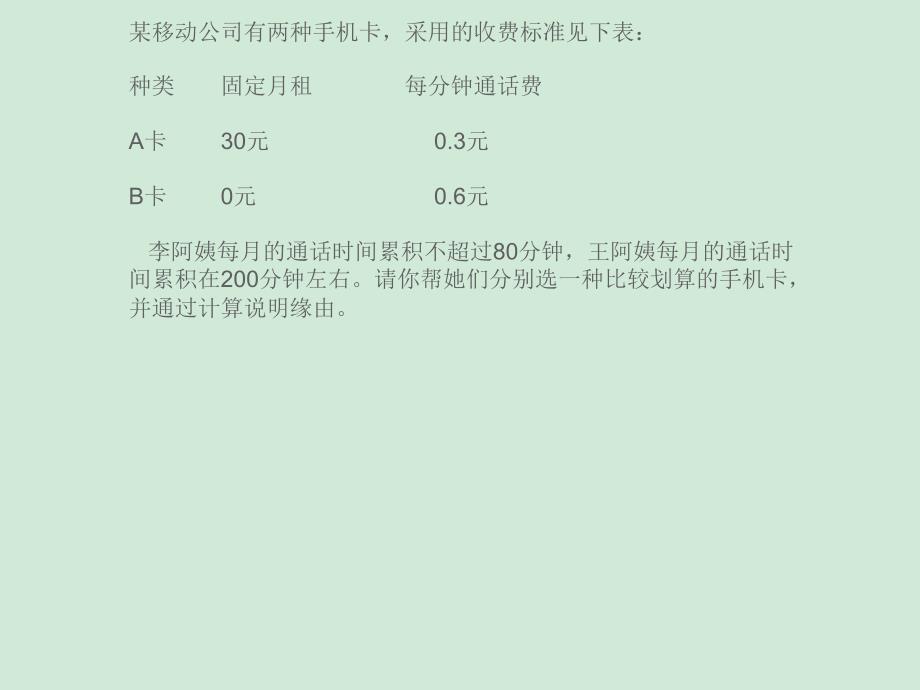 分段计费应用题复习_第1页