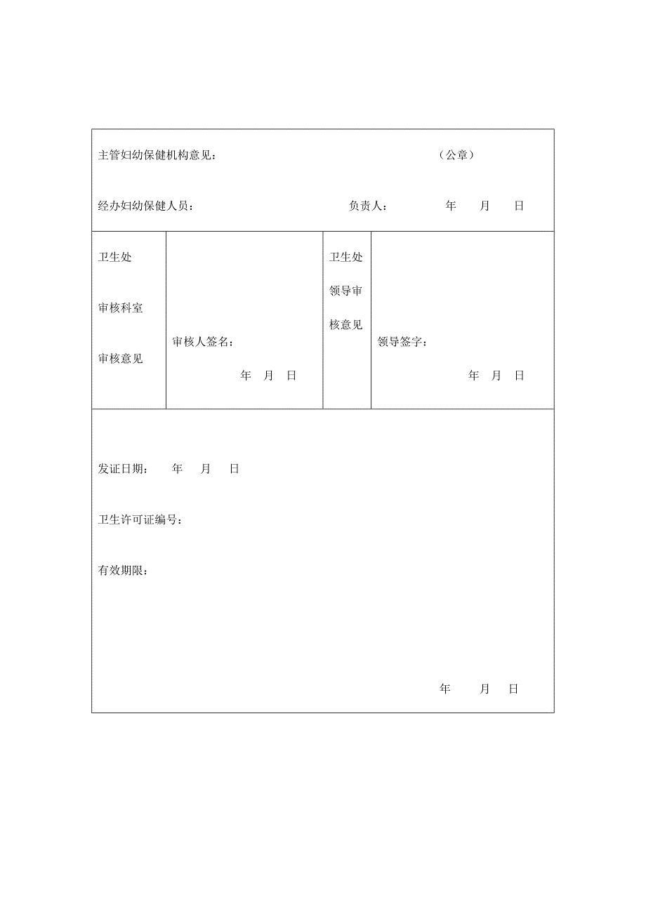 托幼机构卫生保健合格证申请表_第4页