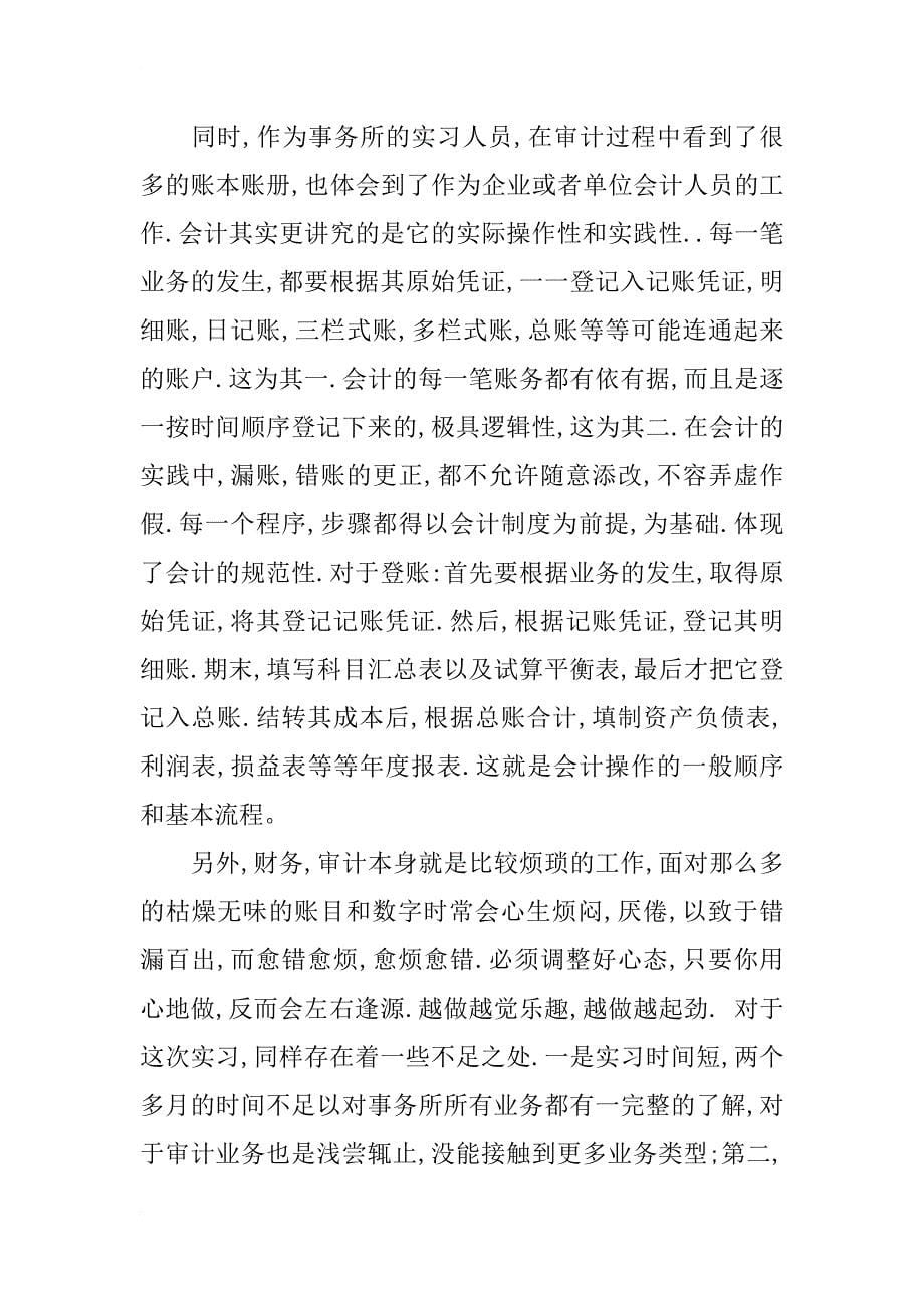 会计师事务所实习报告范文3000字_第5页