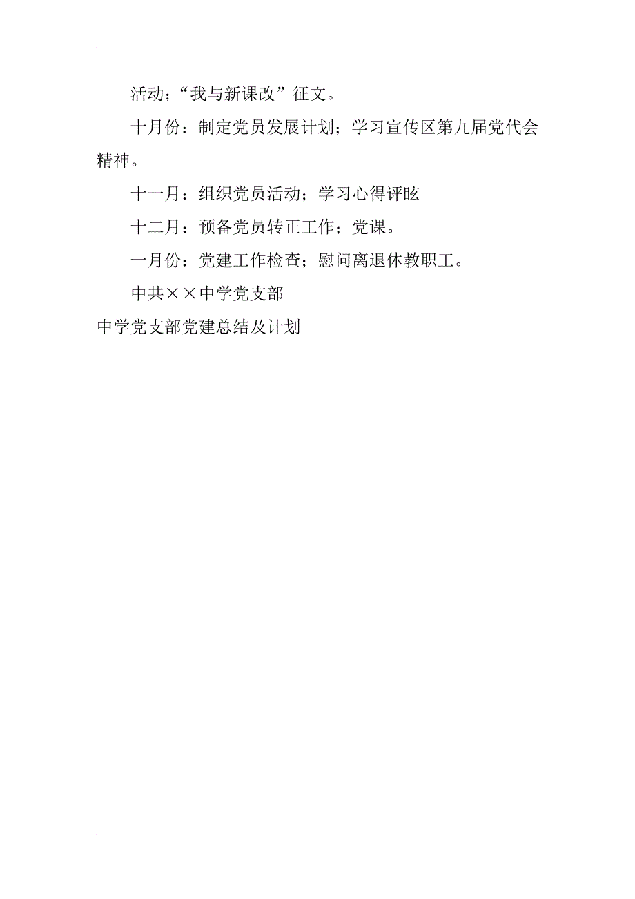 中学党支部党建总结及计划_第4页