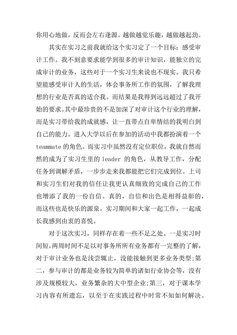 会计师事务所实习报告精选范文3000字_第5页