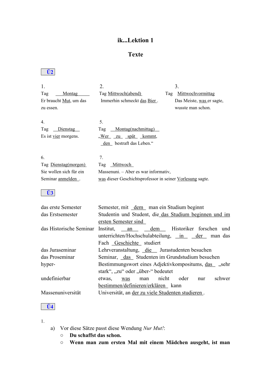 当代大学德语3课后习题答案_第1页