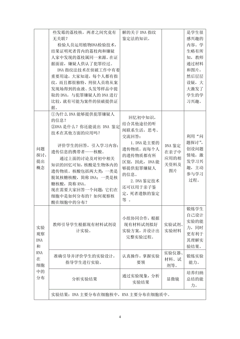 遗传信息的携带者---核酸教学设计_第4页