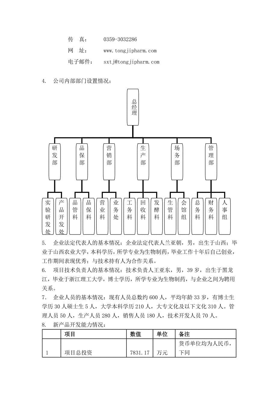 项目建议书--亮菌甲素_第5页