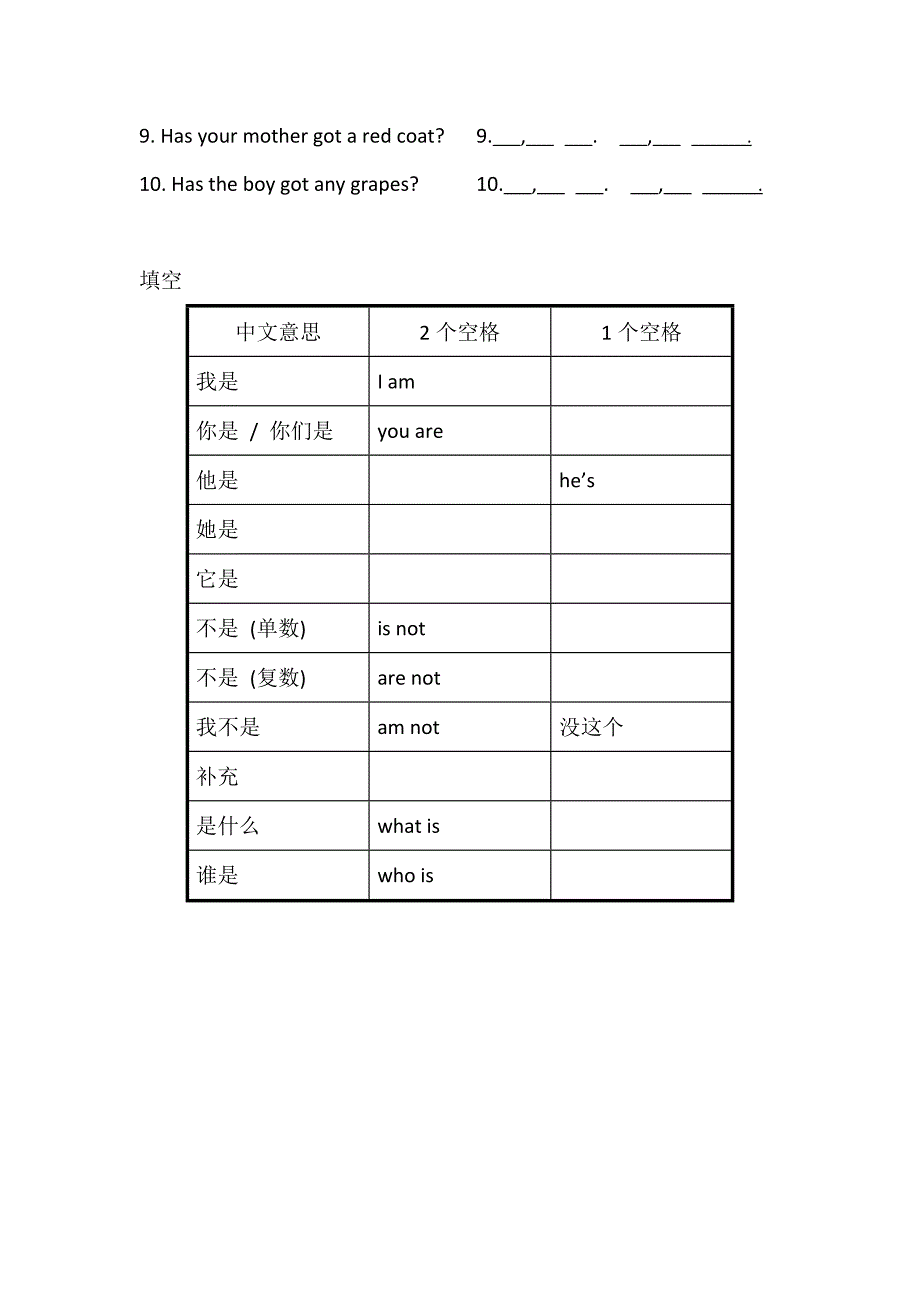 上海三年级(上)英语牛津 语法小练习_第2页