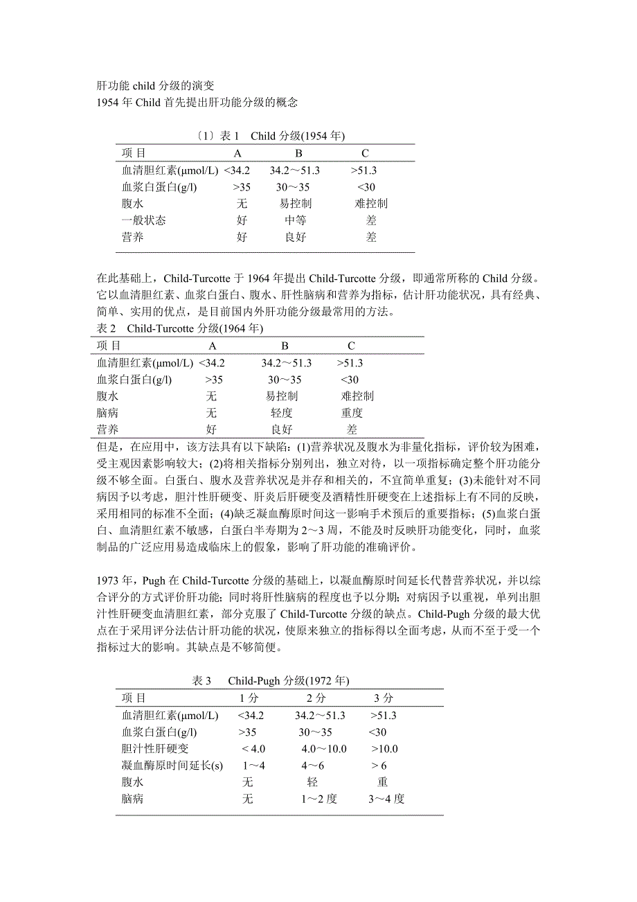 肝功能child分级的演变_第1页