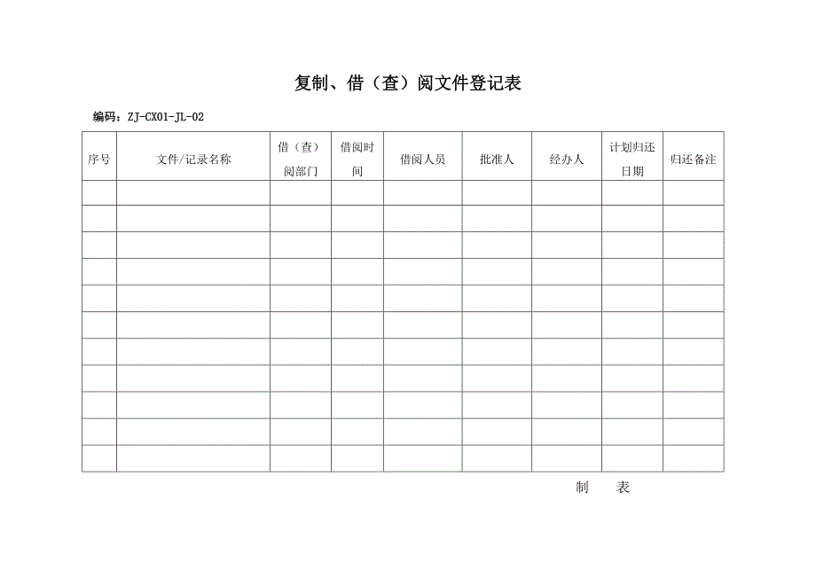 文件发放、领用表_第2页