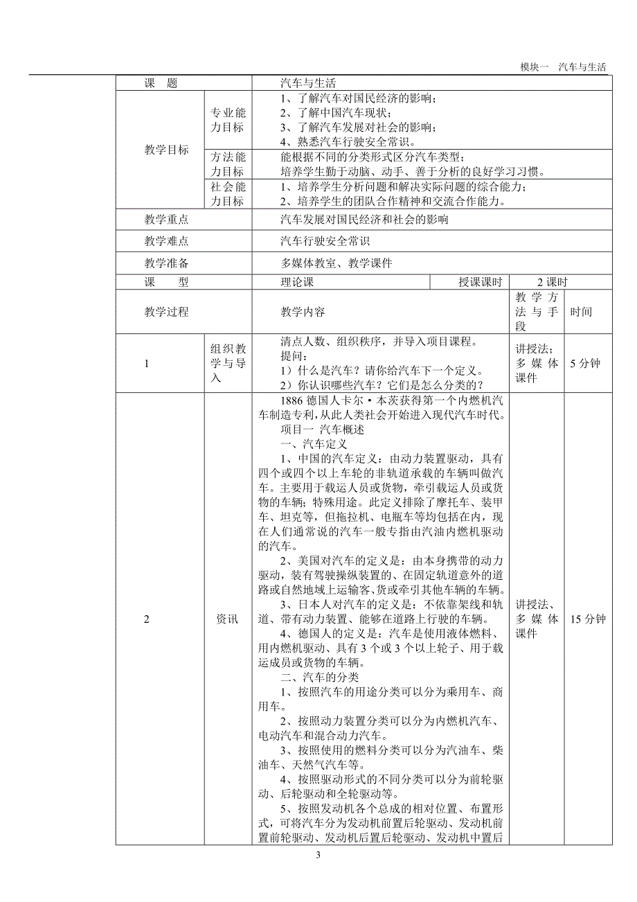 《汽车文化》全套教案_第4页