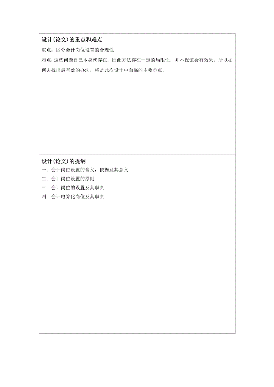 企业会计岗位设置定稿(毕业论文)_第4页
