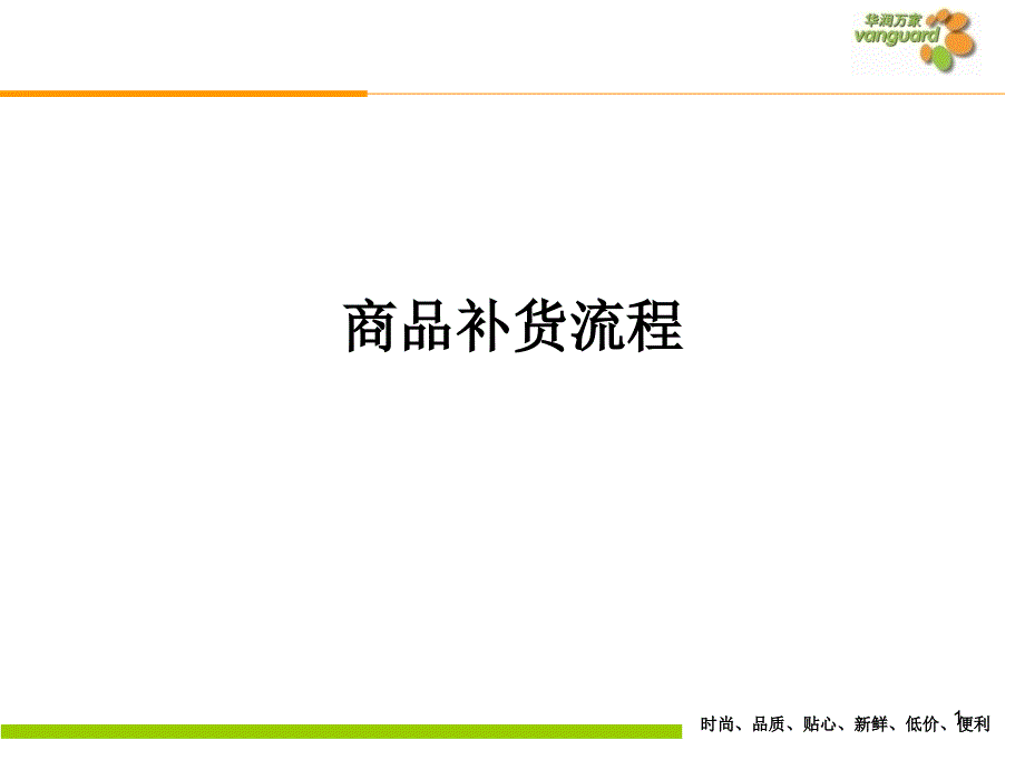 商品补货流程新_生产经营管理_经管营销_专业资料_第1页